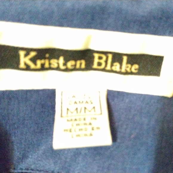 Kristen Blake Winter Jacket Blue Hooded, ZipUp Snaps, Pockets, Insulated Lined,M - Picture 2 of 16